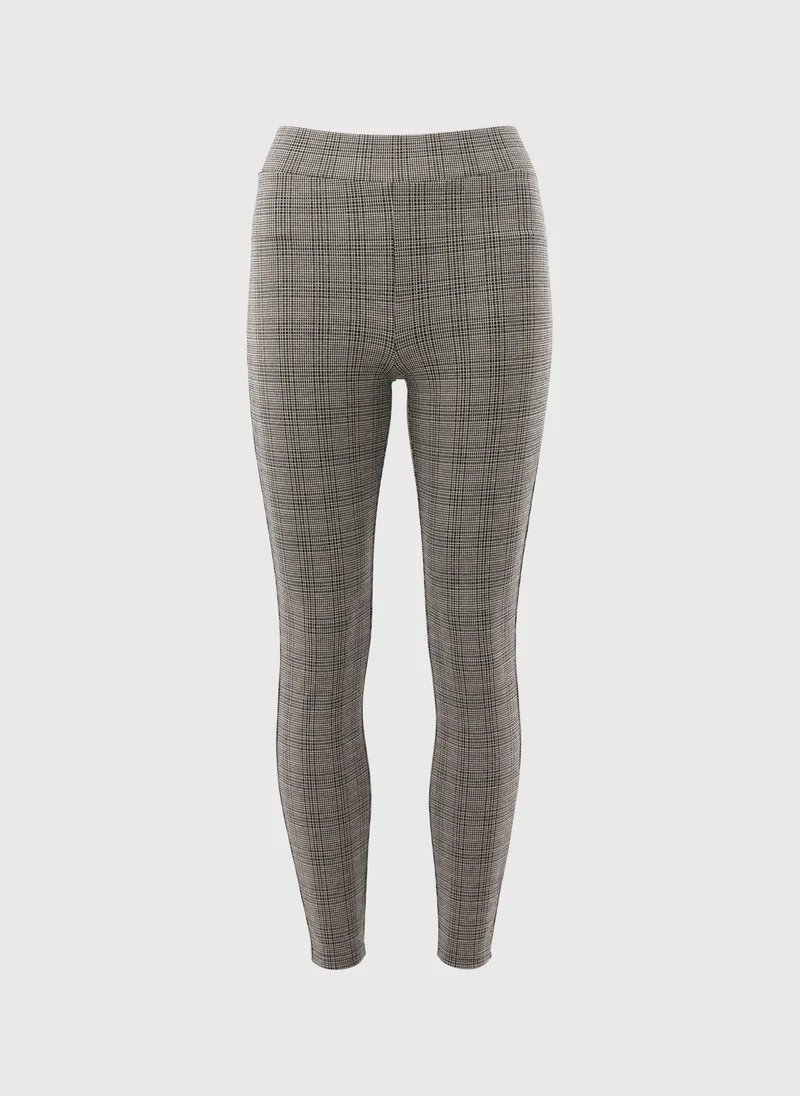 Matalan Brown Check Leggings