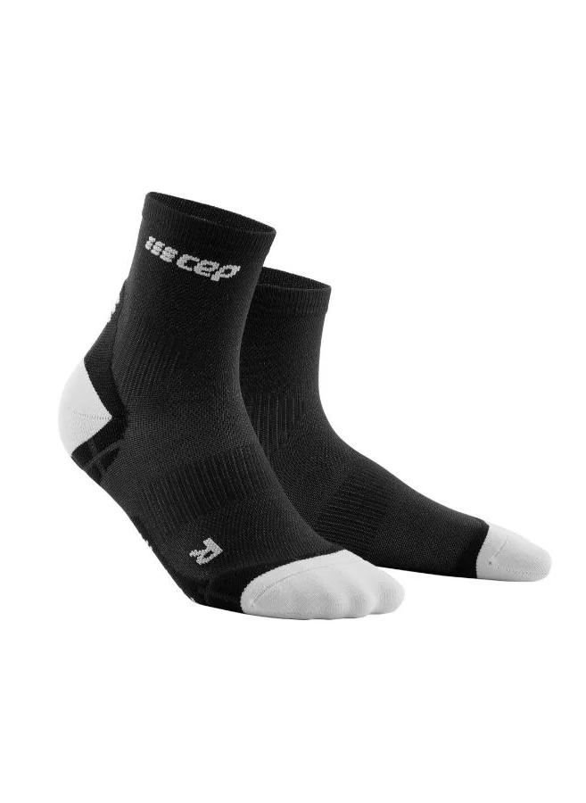 CEP CEP - Ultralight Compression Socks Mid Cut Black/Light Grey Men