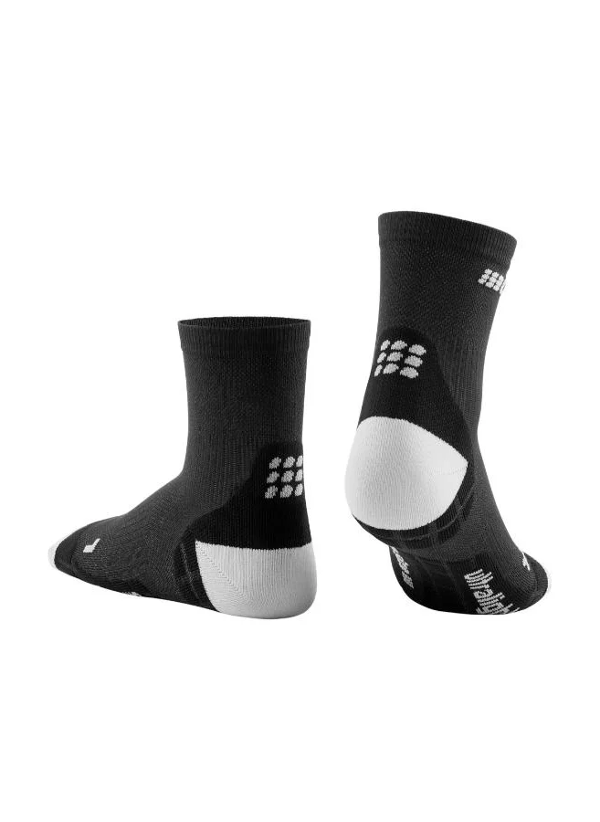 CEP CEP - Ultralight Compression Socks Mid Cut Black/Light Grey Men