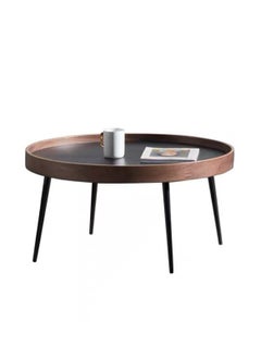 Sharpdo Creative Round Coffee Table in the Living Room a Small Table with a Luxurious Feel 80*80*50CM  - Image 1