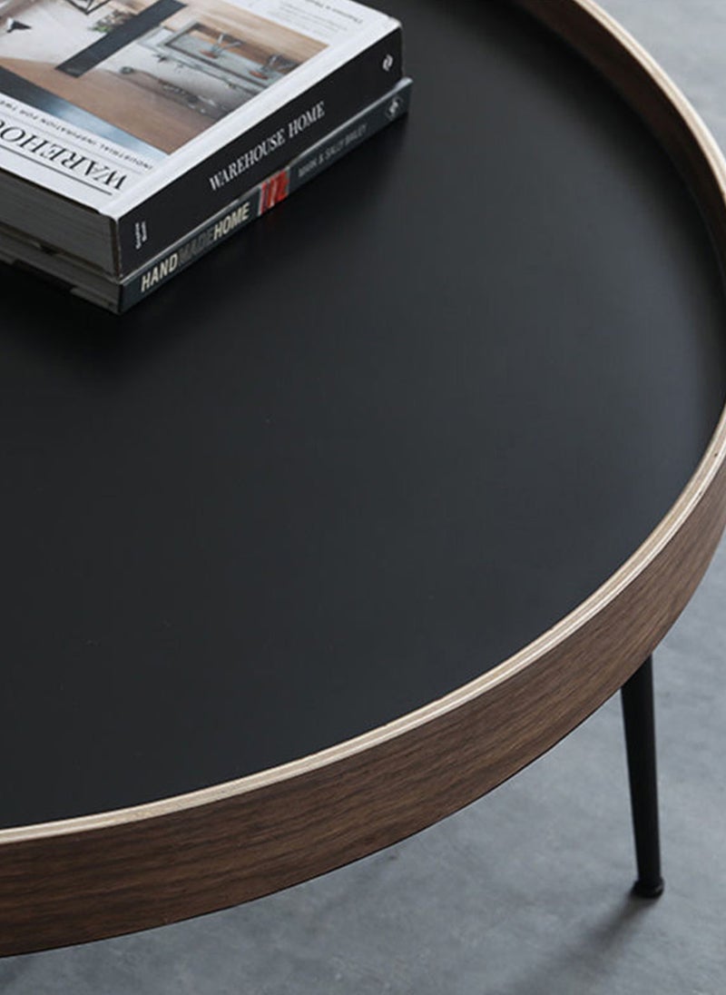 Sharpdo Creative Round Coffee Table in the Living Room a Small Table with a Luxurious Feel 80*80*50CM - Image 4