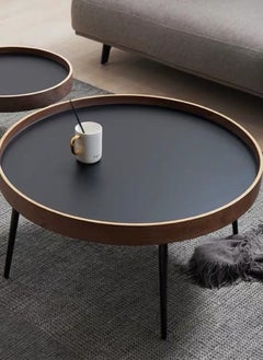 Sharpdo Creative Round Coffee Table in the Living Room a Small Table with a Luxurious Feel 80*80*50CM  - Image 2