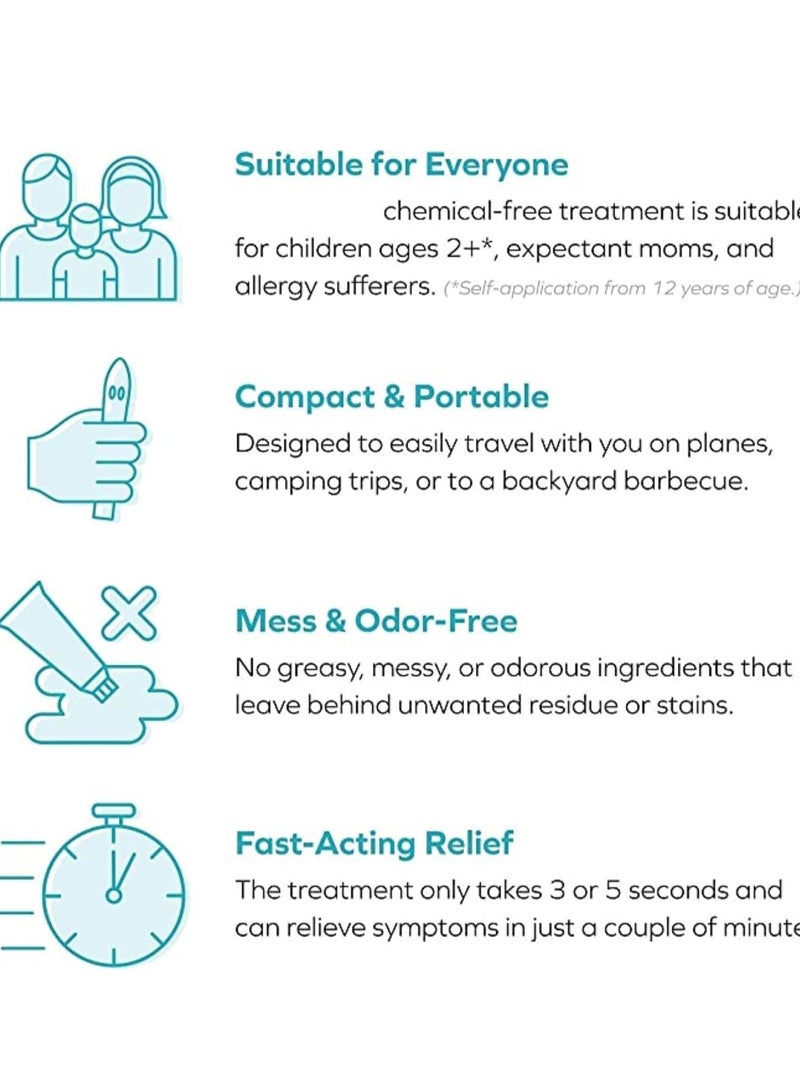 Captaintech Insect Sting and Bite Itch Relief Pen Portable Effective Anti Chemical Free Treatment with Heat for Symptom from Mosquito Bug Bites for Indoor Outdoor 2 pcs - Image 5