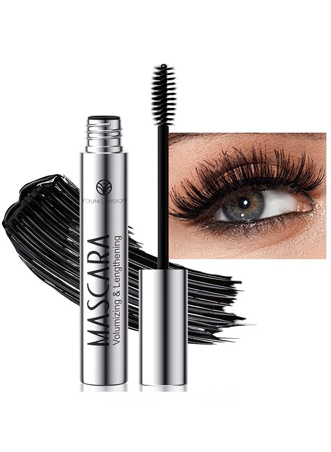 يونج فيجن ماسكارا - ماسكارا سوداء مكثفة لتكثيف وطول الرموش، مقاومة للماء، لا تتكتل، تدوم طويلاً، ماسكارا للرموش، 1.8 جم - Image 1