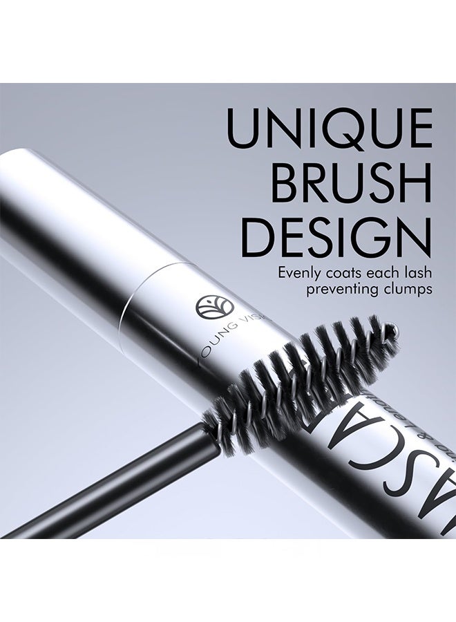 يونج فيجن ماسكارا - ماسكارا سوداء مكثفة لتكثيف وطول الرموش، مقاومة للماء، لا تتكتل، تدوم طويلاً، ماسكارا للرموش، 1.8 جم - Image 5