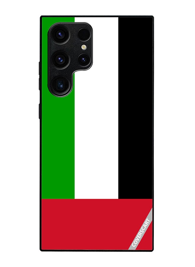 Protective Case Cover For Samsung Galaxy S24 Ultra Uae Flag Design Multicolour