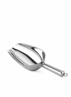 Ice Scoop, Stainless Steel Ice Scoop for Freezer Popcorn Scoop Ice Machine Maker Candy Scoop Flour Spoon Shovel Ice Cream Scoop Kitchen Scoop for Kitchen Bar Wedding Party (Sliver)