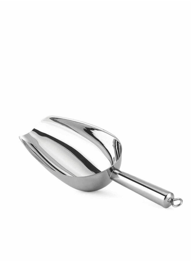 Generic - Ice Scoop, Stainless Steel Ice Scoop for Freezer Popcorn Scoop Ice Machine Maker Candy Scoop Flour Spoon Shovel Ice Cream Scoop Kitchen Scoop for Kitchen Bar Wedding Party (Sliver) - Image 1
