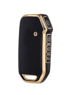 Generic Kia Key Fob Cover, Key Case Shell Compatible with Kia Cerato Ceed Forte NIRO Sorento Seltos Sportage Soul Telluride Remote Smart Key Protector (Black)  - Image 1