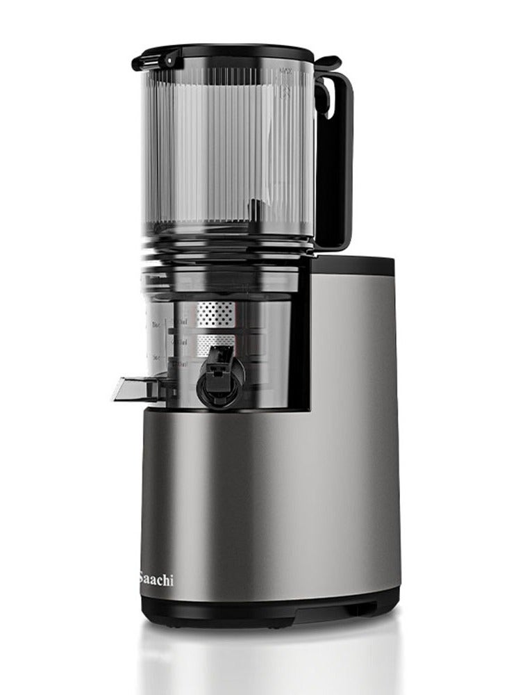Saachi Slow Juicer with Oversized Feed Chute, Full Copper Motor, Advanced Juice-Pomace Separation with Slow Squeeze Technology, 700ml Pulp Container, 1000ml Juice Container, Designed with Safety-Lock, Cooling System and BPA-Free Materials 250 W NL-JU-4075-GY Grey - Image 2