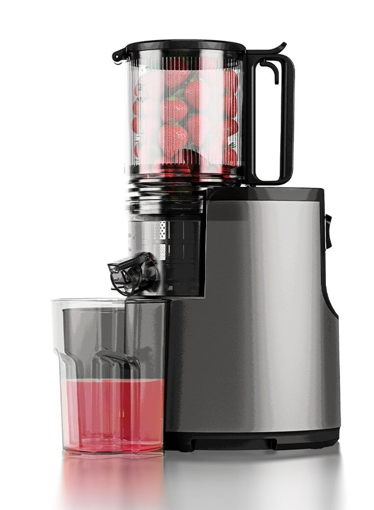 Saachi Slow Juicer with Oversized Feed Chute, Full Copper Motor, Advanced Juice-Pomace Separation with Slow Squeeze Technology, 700ml Pulp Container, 1000ml Juice Container, Designed with Safety-Lock, Cooling System and BPA-Free Materials 250 W NL-JU-4075-GY Grey - Image 4