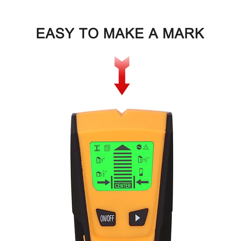 3 In 1 Metal Detector Find Metal Wood Studs Live Wire Detect Wall Scanner Electric Box Finder Wall Detector - Image 3