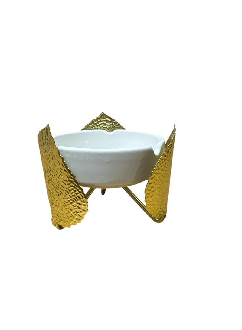 " A wonderful design for an ashtray holder with luxurious decorative shapes" 