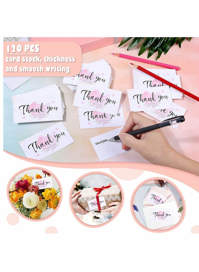 SYOSI Stickers Set, Thank You Stickers (1 Inch ), Thank You Cards, Thank You Label Stickers, Resealable Bag, for Grateful Greeting Business Cards, 650PCS - Image 3