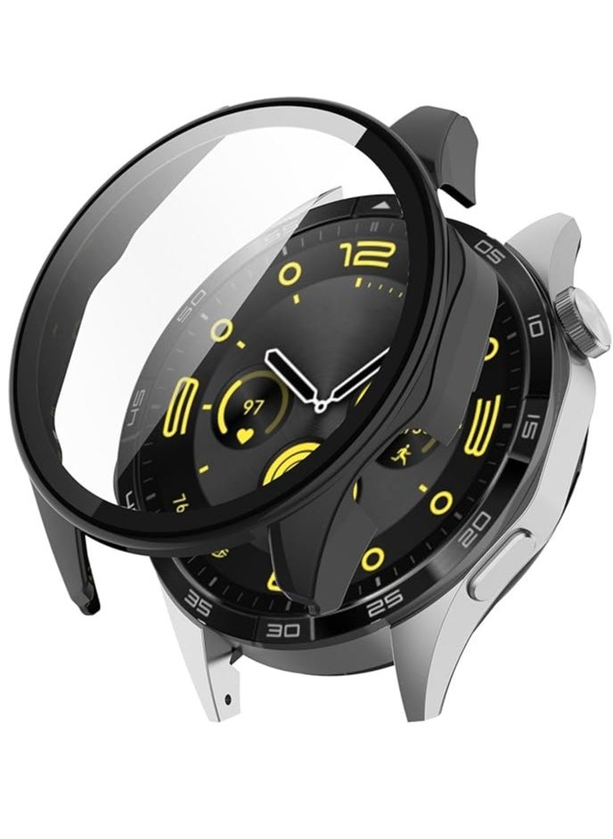 Generic - Protective Case Compatible with Huawei Watch GT5 46 mm, Case with Screen Protector Made of Anti-Scratch Glass, Full Coverage, HD, Ultra Thin Screen Protector Compatible with Huawei Watch GT5 - Image 1