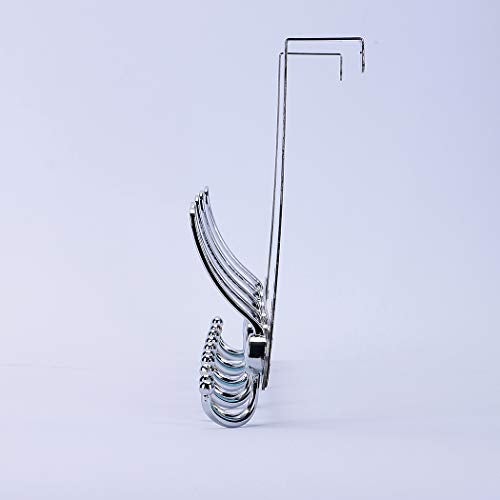 Encozy Over The Door Hooks,Coat Rack for Hanging Clothes Hat Towel (Heavy Duty Silver 2pcs) - Image 5