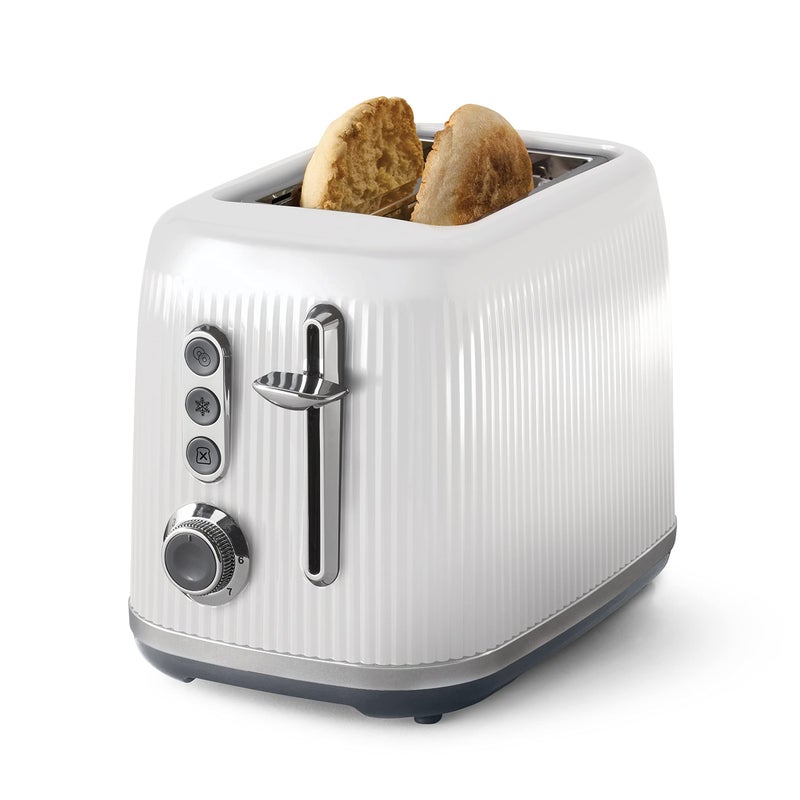 Oster Oster Retro 2Slice Toaster with QuickCheck Lever ExtraWide Slots Impressions Collection White 