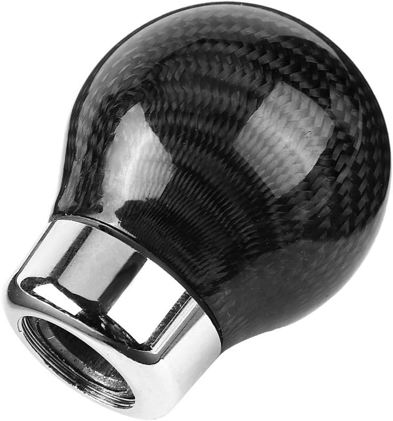 Universal Carbon Fiber Gear Shift Knob, Manual Transmission Shift Lever Knob, Ergonomic True Carbon Fiber Shifter with Smooth Finish for Most Cars, Includes Multiple Rubber Sleeves - Image 3