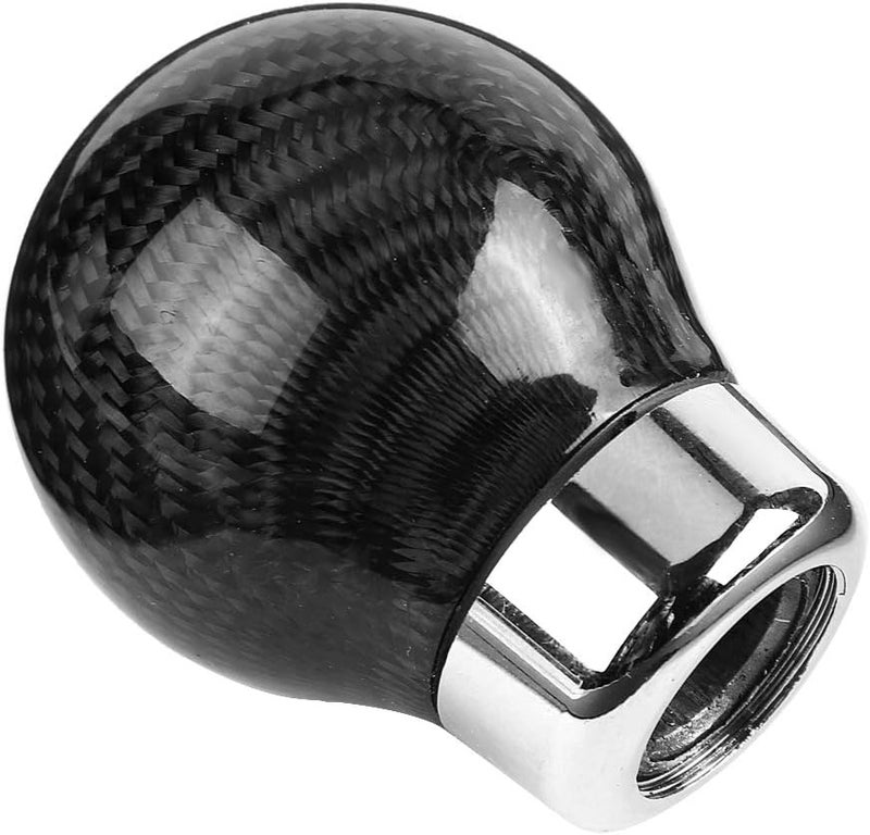 Universal Carbon Fiber Gear Shift Knob, Manual Transmission Shift Lever Knob, Ergonomic True Carbon Fiber Shifter with Smooth Finish for Most Cars, Includes Multiple Rubber Sleeves - Image 2