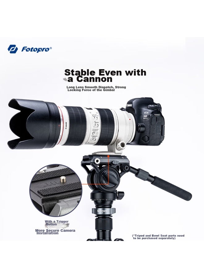 Fotopro Mh-6s Tripod, Monopod, Photography And Videography, Dslr Camera, Hydraulic Head - Image 4