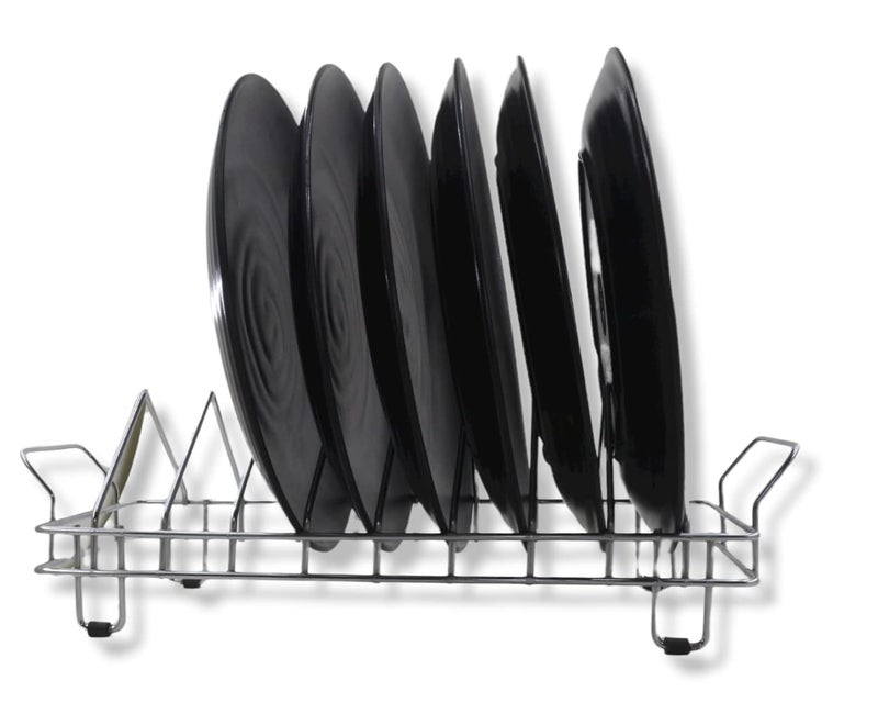 ECOSPIT CONTAINER Black Spiral Melamine Dinner Plates Set of 12 - Image 5