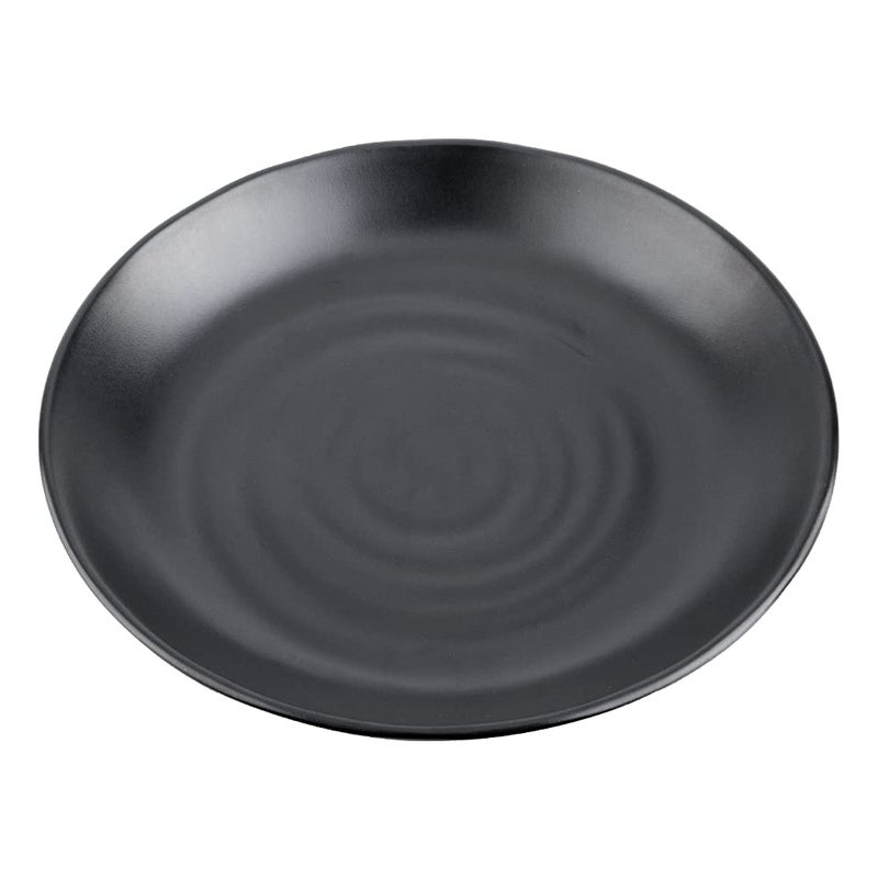 ECOSPIT CONTAINER Black Spiral Melamine Dinner Plates Set of 12 - Image 2