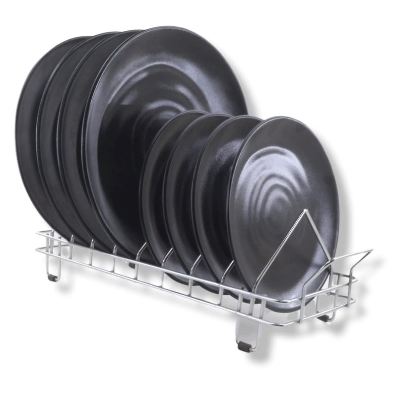 ECOSPIT CONTAINER Black Spiral Melamine Dinner Plates Set of 12 - Image 1