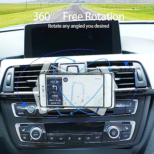 LLKUANG حامل هاتف محمول للسيارة LLKUANG متوافق مع BMW 3 4 سلسلة M3 M4 F30 F31 F32 F33 F34 F36 F80 F82 F83 حامل هاتف دوار بزاوية 360 درجة ملحقات (مغناطيس) - Image 3