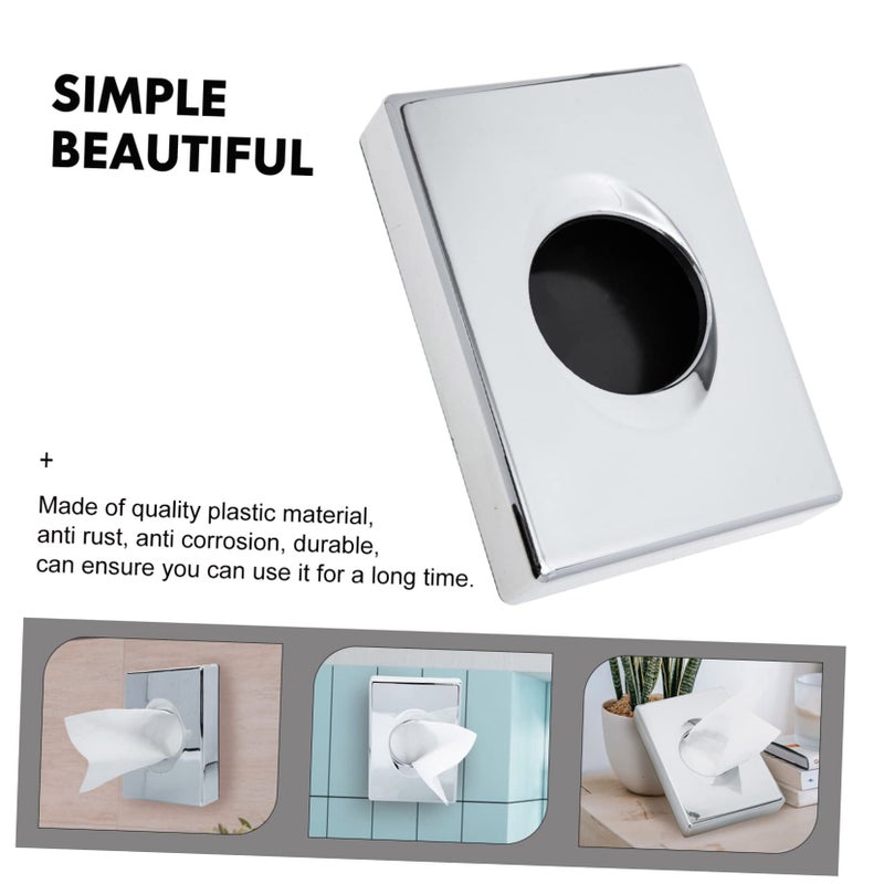 Multi Purpose Plastic Tissue Storage Box Holder For Home Office Car Space Saving - Image 5