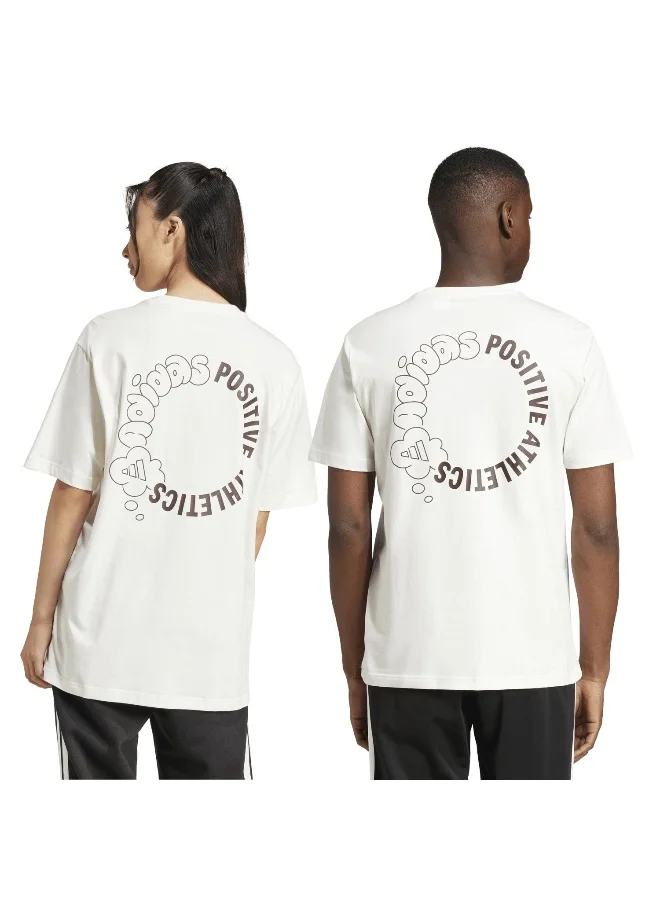 Adidas lounge verbiage circle men graphic t-shirt