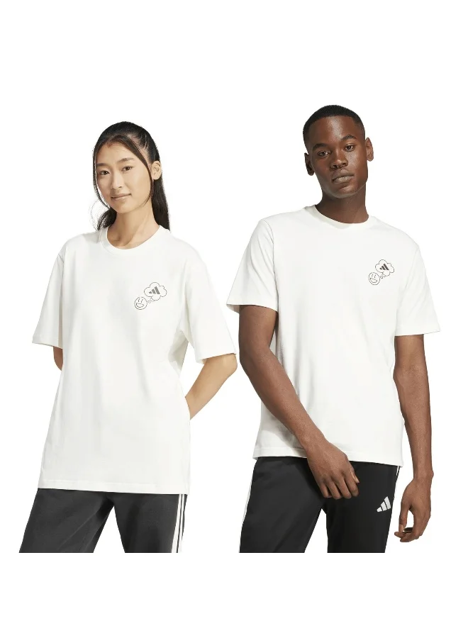 Adidas lounge verbiage circle men graphic t-shirt