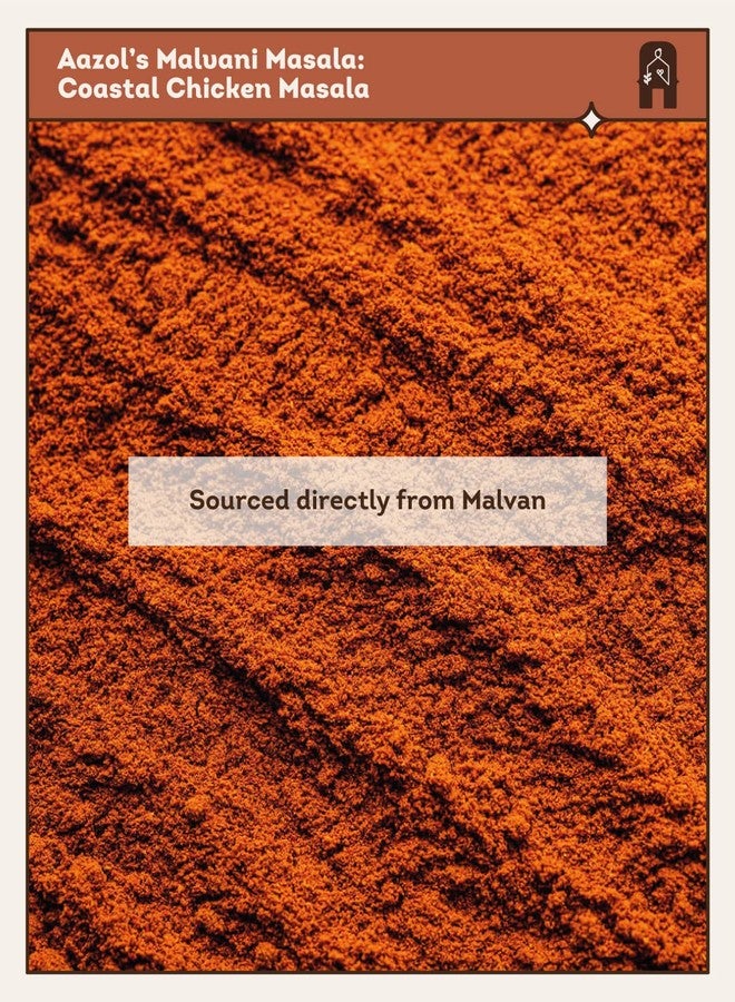 Aazol Chicken Masala: Malvani Masala - 100g | Authentic Masala Powder | NO Adulteration | Hand Pounded | Spicy & Peppery - Image 3