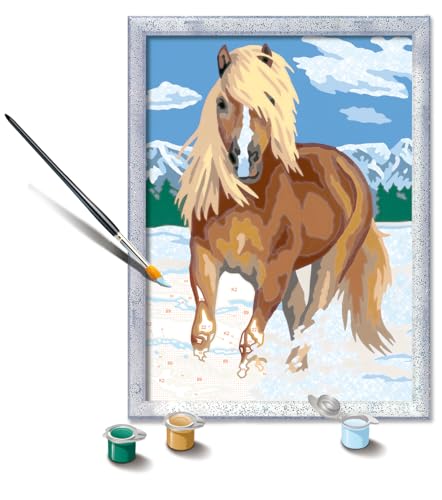 Ravensburger CreArt The Royal Horse Paint by Numbers Kit Ideal for Kids Beginners Complete Set DIY Home Art Project Great Gift for Ages 9 and Up - Image 1