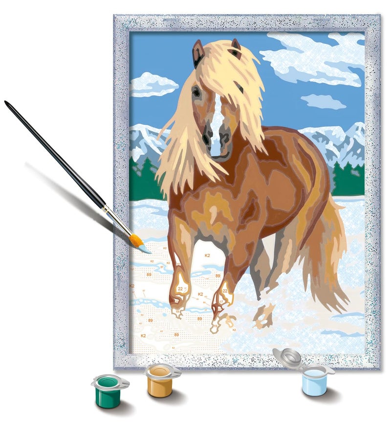 Ravensburger CreArt The Royal Horse Paint by Numbers Kit Ideal for Kids Beginners Complete Set DIY Home Art Project Great Gift for Ages 9 and Up - Image 2