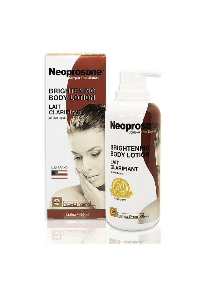 Neoprosone Brightening Body Lotion 400ml - For Dark Spots, Skin Brightening and Anti-Oxidant Properties, with Vitamin c and Alpha Arbutin Complex - Image 1