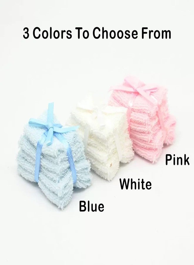 RillyRellow Dollhouse Miniature Towels, 1:12 Bathroom Bath Towel, Mini Face Towel, for Dollhouse Bathroom Furniture Decor (1PCS) (White) - Image 3