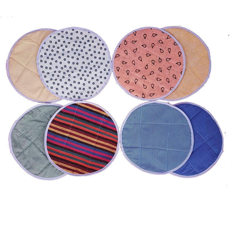 Atipriya Cotton 4 Pieces Roti Cover/Chapati Cover/Roti Rumals (multicolor,bright and beautiful) 2 Piece Top & 2 Piece Bottom - Image 3