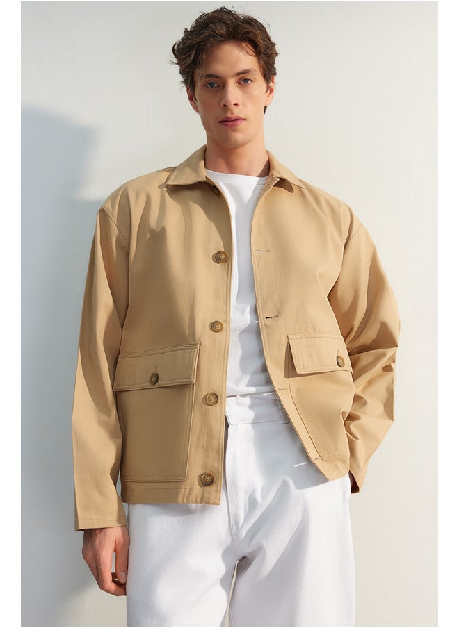 trendyol - Jacket - Beige - Regular fit - Image 1