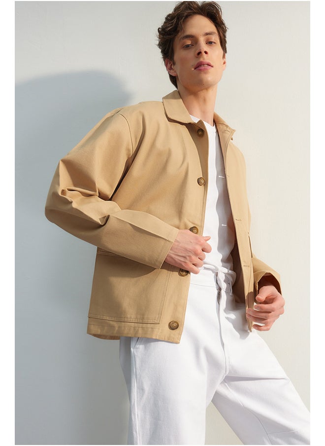 trendyol - Jacket - Beige - Regular fit - Image 1