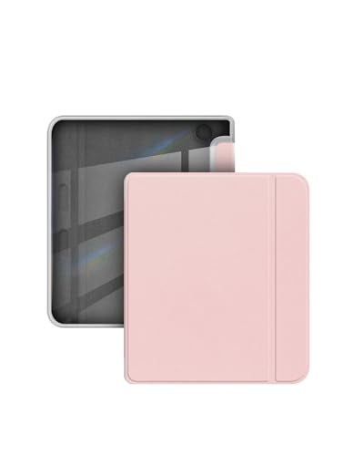 WUNIAK Case for Kobo Libra Colour/Kobo Libra 2 ebook 2024,WUNIAK Design for Libra Colour/ebook 2024,Hard PC and Premium PU Lightweight Slim,Pink - Image 1
