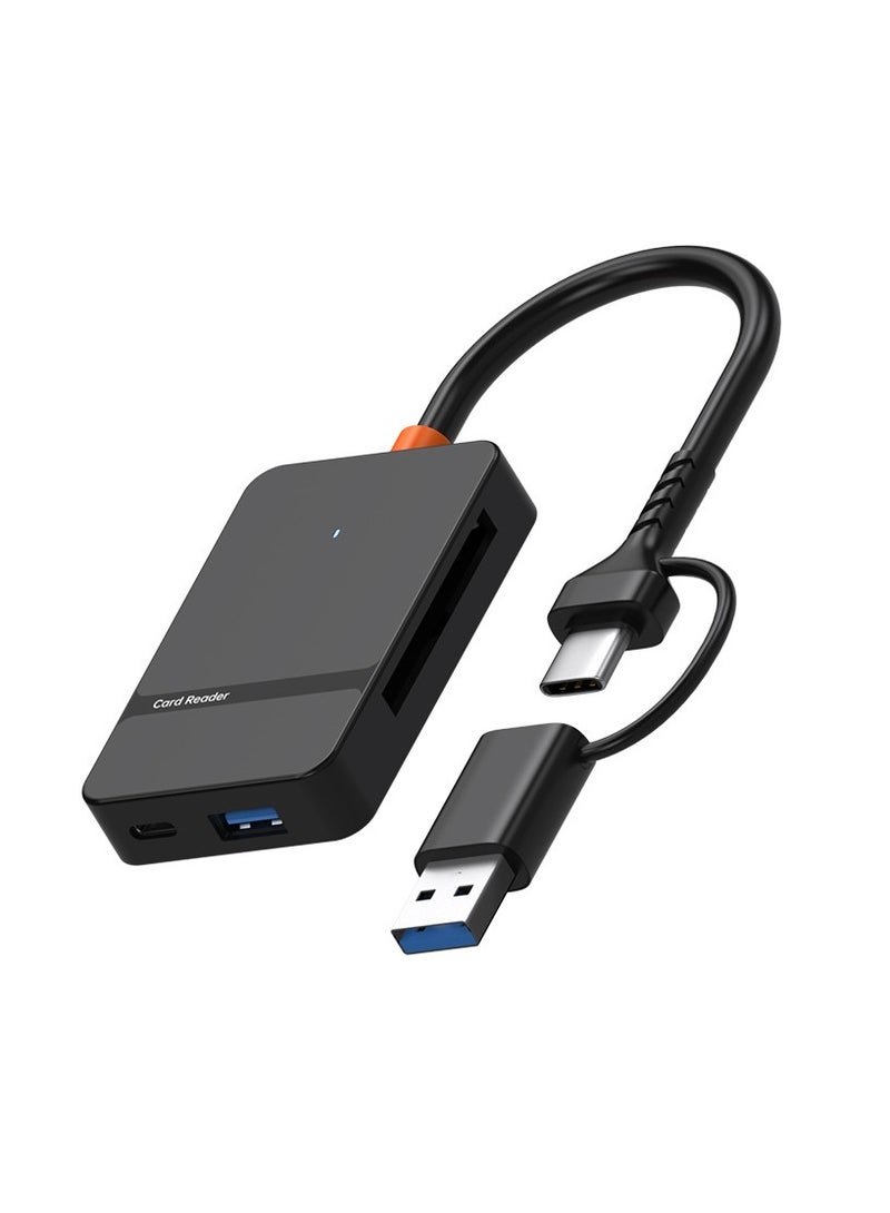 USB3.0/TYPE-C الموسع، قارئ بطاقات SD/TF/CF/MS، قارئ بطاقات 8 في 1 متعدد الوظائف - Image 1