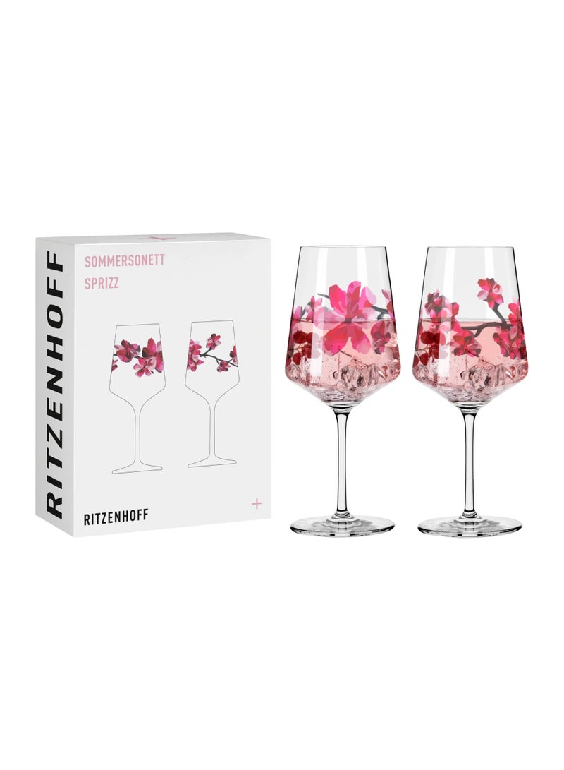 Ritzenhoff 2-Piece Crystal Glass Set – 544 ml | Ideal for Juice, Mocktails, Water & Sparkling Drinks | Gift Packaging | Made in Germany - Image 1