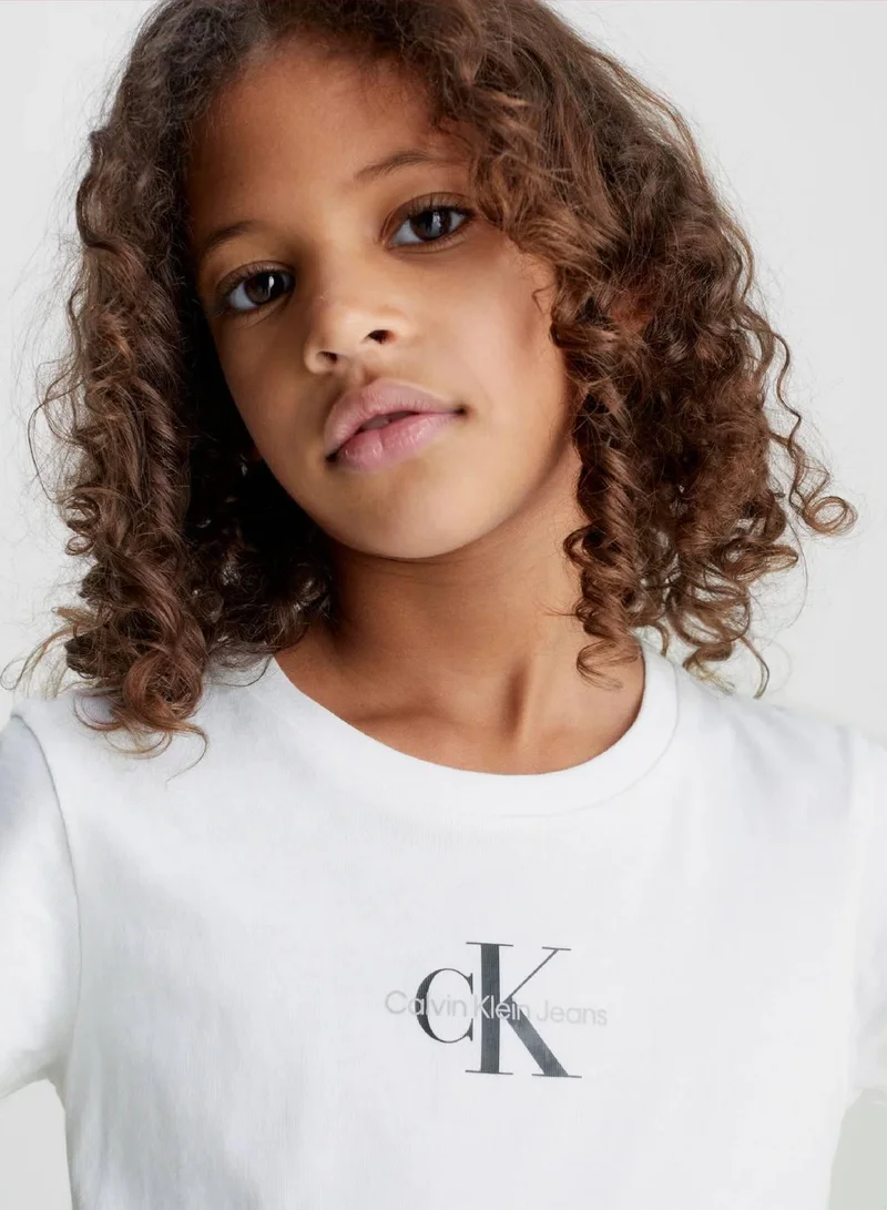 Calvin Klein Jeans Bright White Logo T-Shirt for Women | Best Price UAE