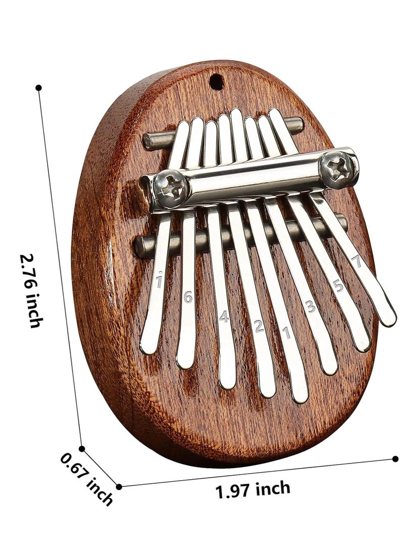 BYLA Kalimba Thumb Piano 8 Keys ， Portable Mini Size Finger Piano Marimba Musical Instruments Solid Wood Mibra Gift for Kids and Piano Beginners Professional  - Image 2