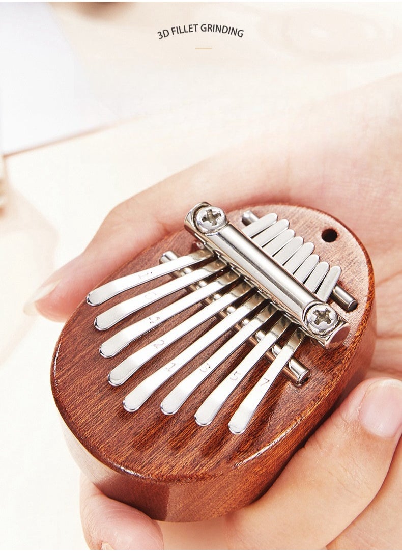 BYLA Kalimba Thumb Piano 8 Keys ， Portable Mini Size Finger Piano Marimba Musical Instruments Solid Wood Mibra Gift for Kids and Piano Beginners Professional  - Image 3