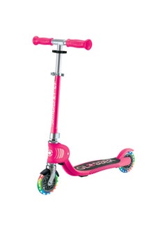 GLOBBER Globber Flow Foldable Junior Lights 2-wheel Kick Scooter in Fuchsia  - Image 1