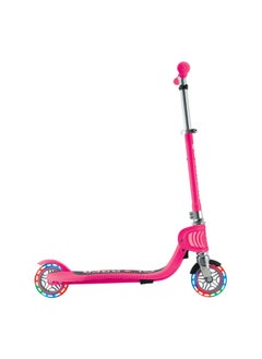 GLOBBER Globber Flow Foldable Junior Lights 2-wheel Kick Scooter in Fuchsia  - Image 2