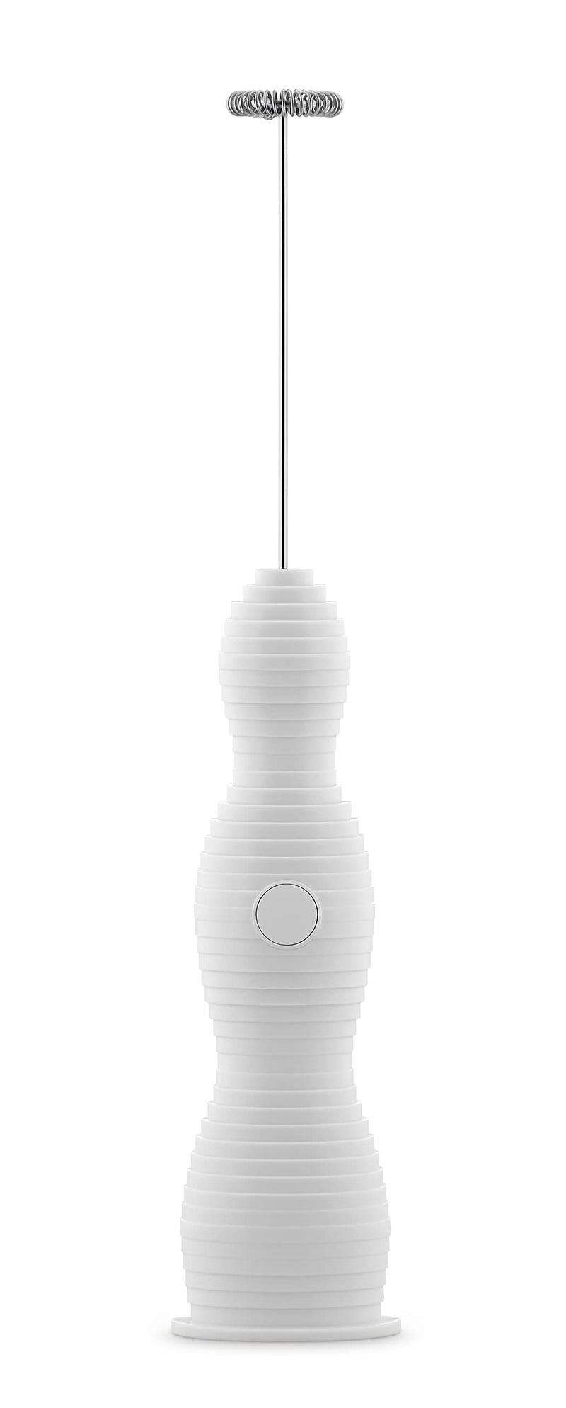 Alessi Pulcina MDL11 W Design Milk Frother Beater in Thermoplastic Resin Steel Whisk and Rechargeable Battery White - Image 2