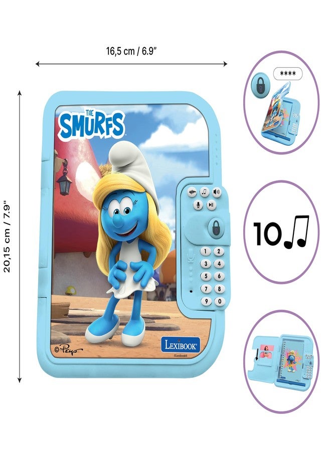 LEXiBOOK, The Smurfs, Electronic Diary Smurfs with Pen and Notebook Included, Interactive, Password, Fun Functions, Sound Effects, Blue, SD50SF - Image 2