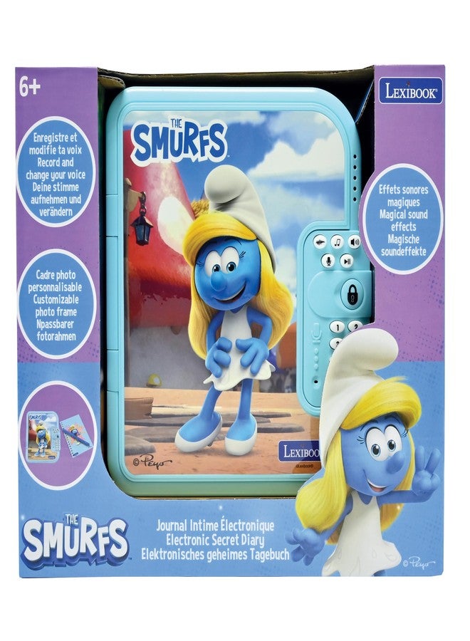 LEXiBOOK, The Smurfs, Electronic Diary Smurfs with Pen and Notebook Included, Interactive, Password, Fun Functions, Sound Effects, Blue, SD50SF - Image 5